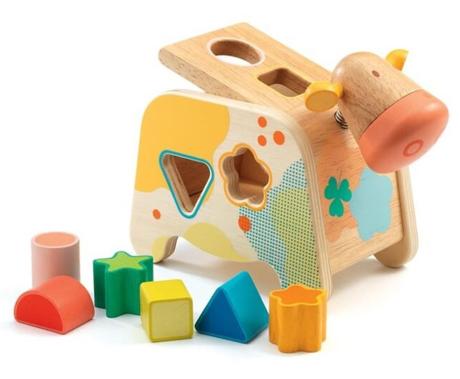 Wooden Shape Sorter Cow