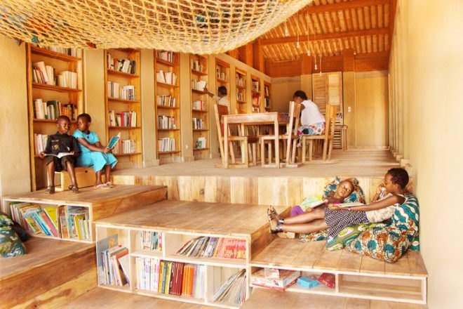 kids library of muyinga, africa