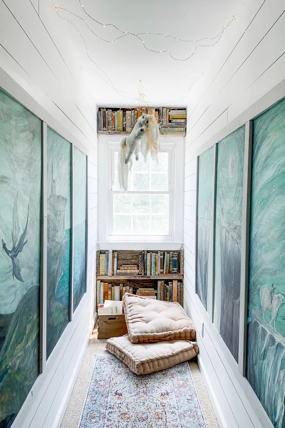 narnia inspired kids reading nook