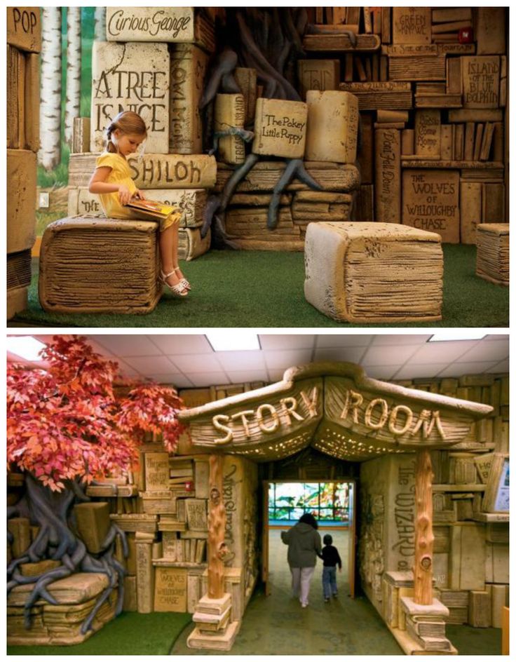 magical reading room at kids library america